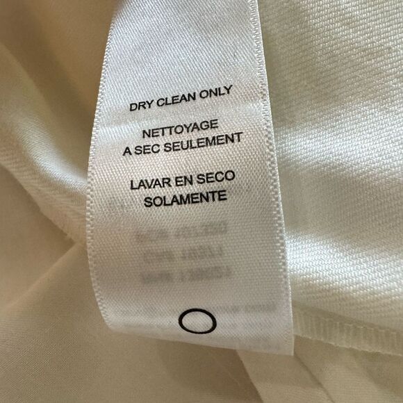 Frame Arie Stretch Linen Button Down Shirt Dress White Medium - Picture 15 of 15